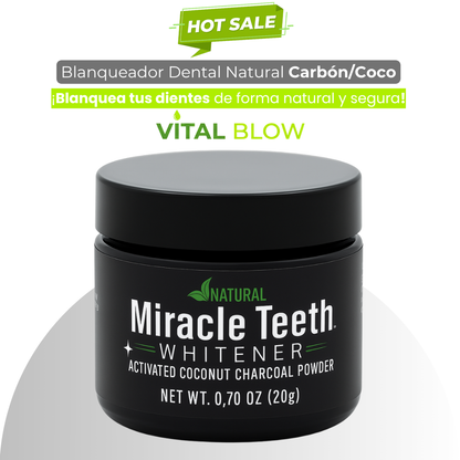 Blanqueador Dental Natural Carbón Coco